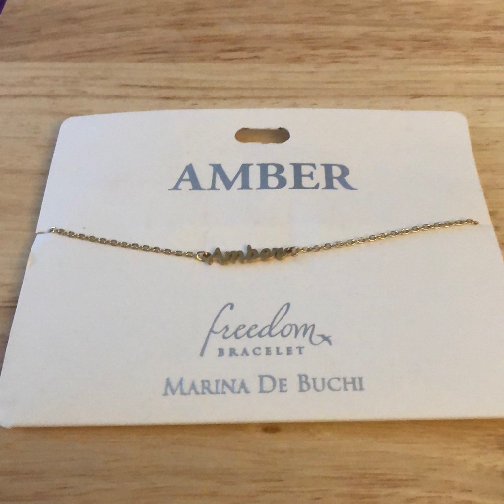 Amber Name Bracelet 10$